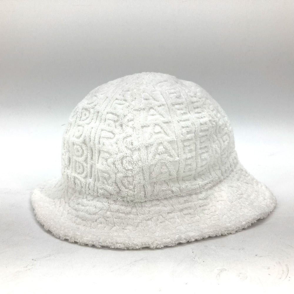 Fendi Fendi Fxq982 Marc Jacobs Collaboration Logo Hat Chapeau Bucket Pile Bob Cotton Unisex White Size ONE SIZE - 1 Thumbnail