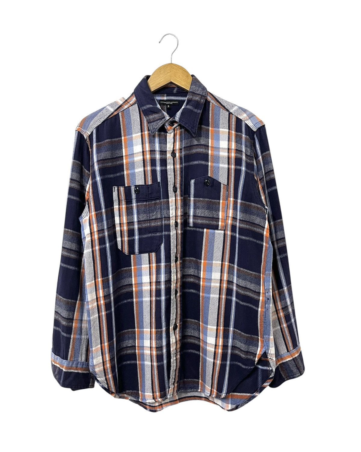 Engineered Garments ENGINEERED GARMENTS CHECKED TWILL PLAID WORK SHIRT Size US S / EU 44-46 / 1 - 1 Thumbnail
