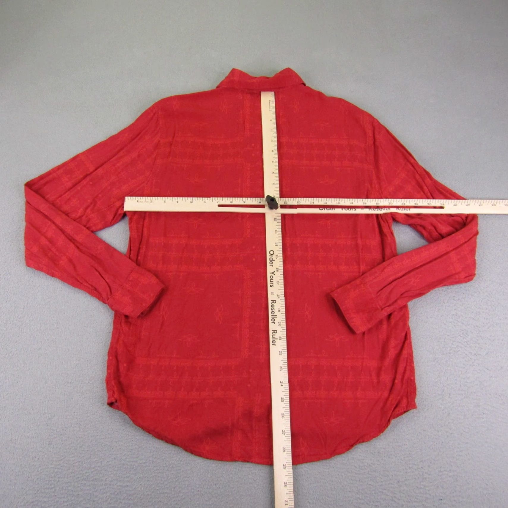 Vintage 4 Hunnid Shirt Mens Small Red Button Up Lightweight 400 YG Hip Hop Rap Kut & Sew Size US S / EU 44-46 / 1 - 6 Thumbnail