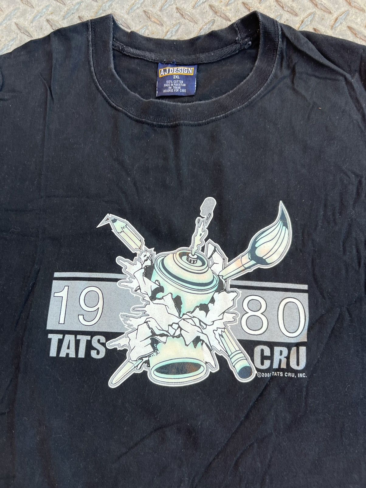 Rap Tees × Vintage Vintage Tats Cru Bronx Graffiti Shirt Y2K Rap Tee Fat Joe Size US XXL / EU 58 / 5 - 1 Thumbnail