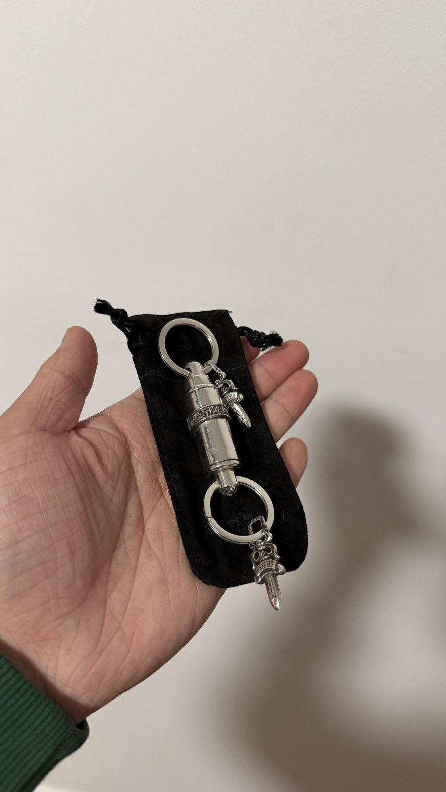 Chrome Hearts Chrome Hearts Valet Keychain Double Dagger Size ONE SIZE - 3 Thumbnail