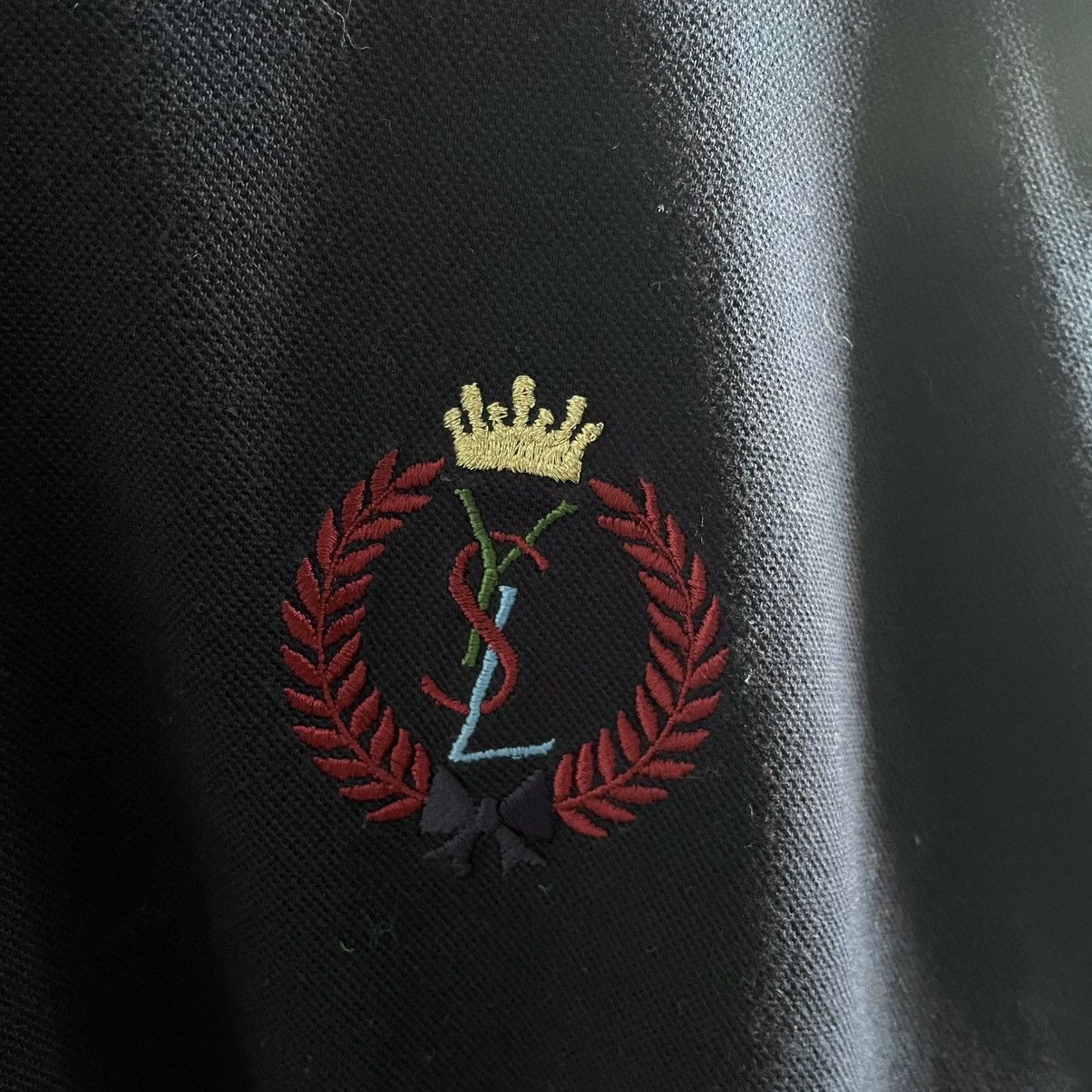 🔥YvesSaintLaurent pour homme embroidery logo shirt