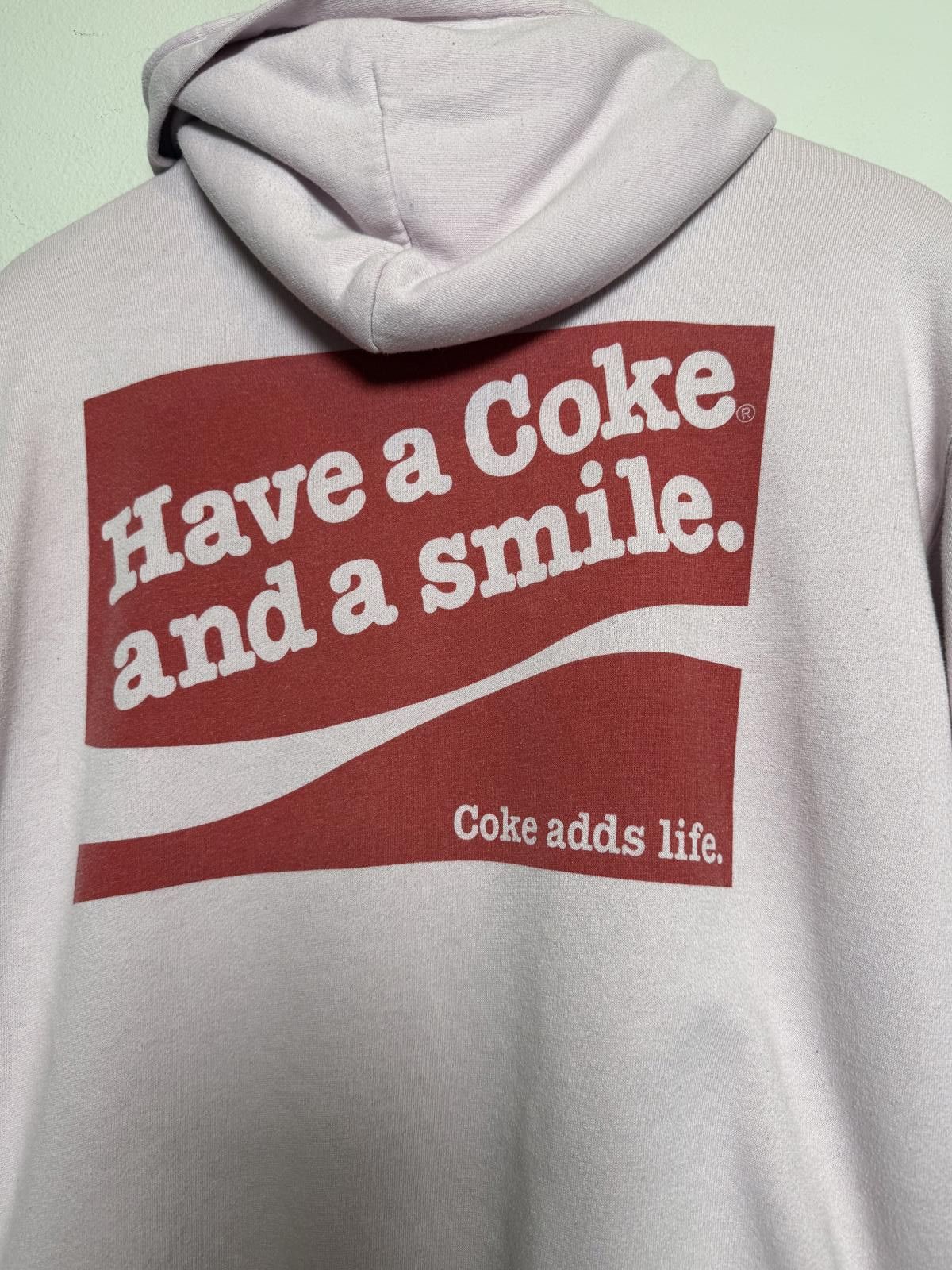 Coca Cola Pink Enjoy Coke Pull Over Hoodie Size L / US 10 / IT 46 - 2 Thumbnail