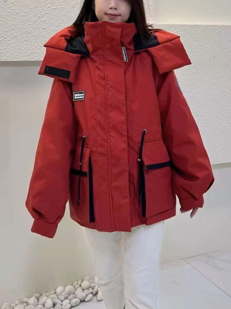 Other Red Workwear Puffer Jacket – Petite Winter Coat Size XL / US 12-14 / IT 48-50 - 2 Thumbnail