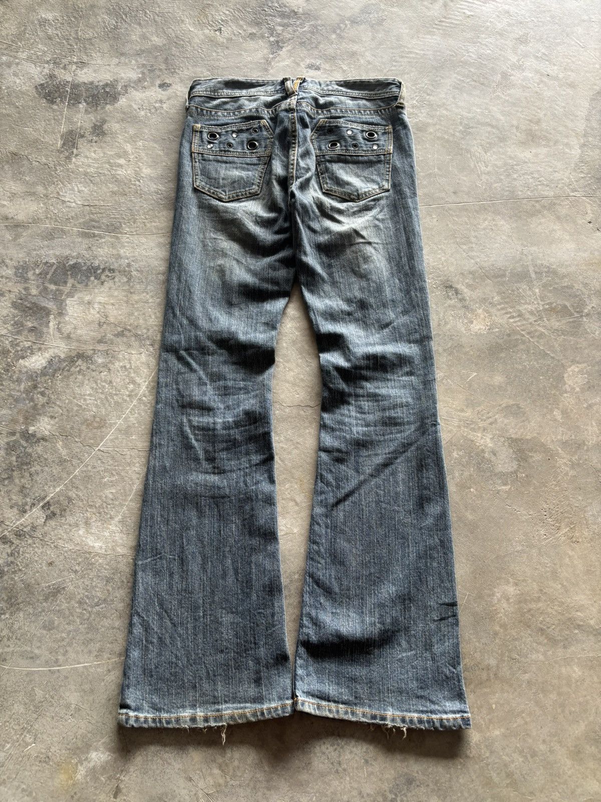 Hysteric Glamour sick flared daily topics japanese jeans punk grunge holes Size 29" - 11 Thumbnail