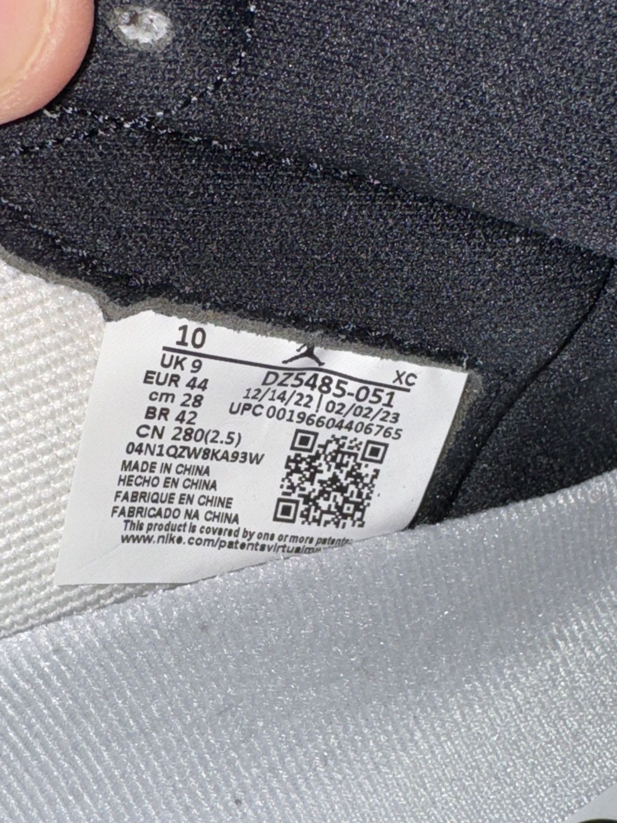 Jordan Brand Jordan 1 High Washed Black Size US 10 / EU 43 - 6 Thumbnail