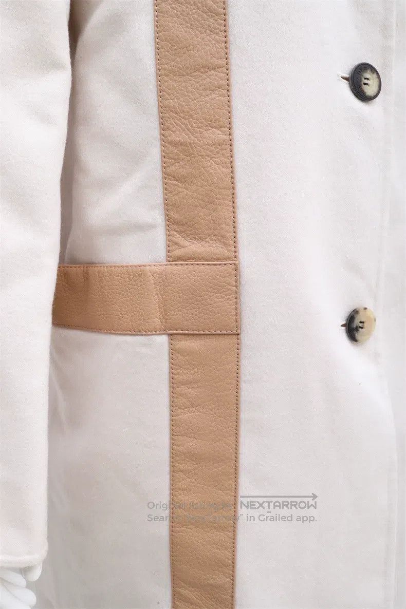 Hermes Hermes Beige Cashmere and Leather Coat Size XS / US 0-2 / IT 36-38 - 6 Thumbnail