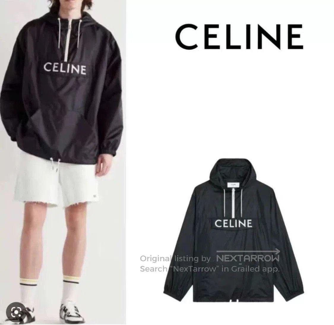 Celine Celine Hooded Windbreaker Lightweight Nylon. Size US M / EU 48-50 / 2 - 8 Thumbnail