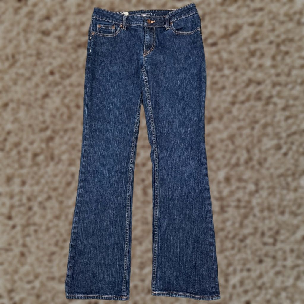Banana Republic VINTAGE Banana Republic Jeans Women 8 Blue Denim Classic Bootcut Dark Cotton Low 30x31 Size 30" / US 8 / IT 44 - 1 Thumbnail