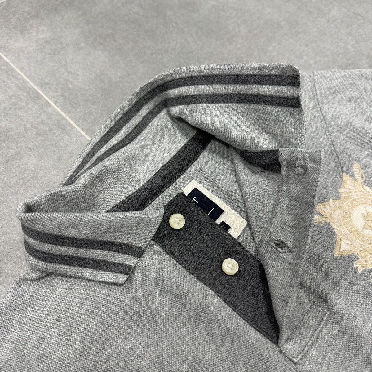 Hackett Hackett London Tailored Fit Embroidered Logo Snow Polo Shirt Size US M / EU 48-50 / 2 - 12 Thumbnail