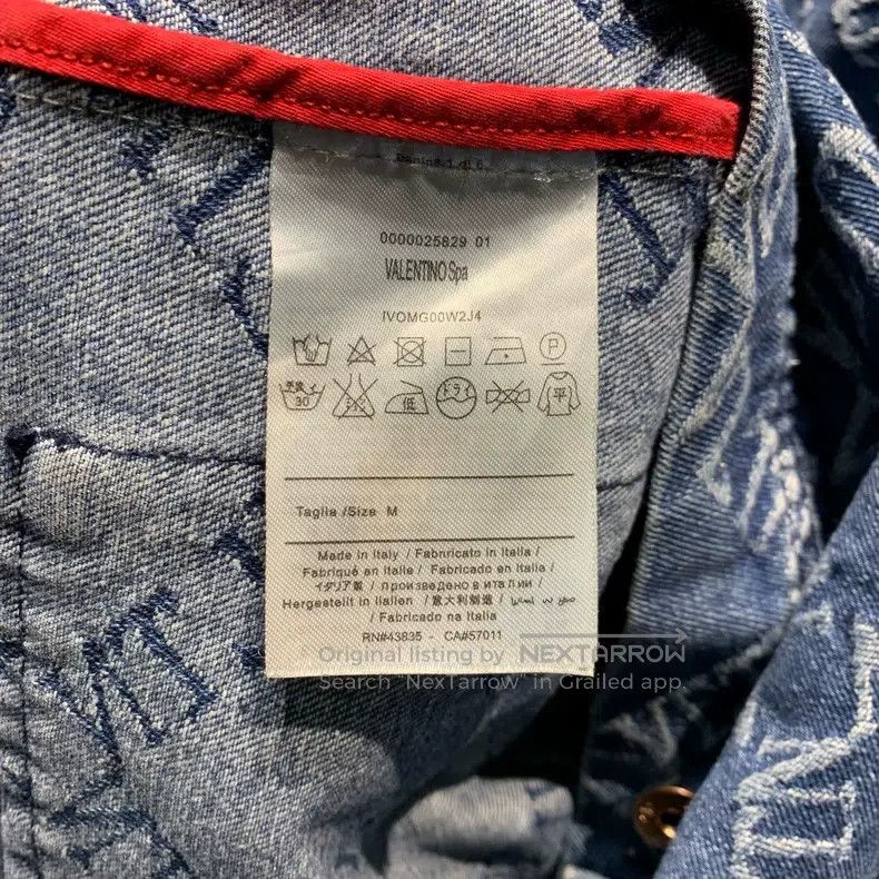 Valentino Valentino Embroidered denim jacket with a printed design Size US M / EU 48-50 / 2 - 4 Thumbnail