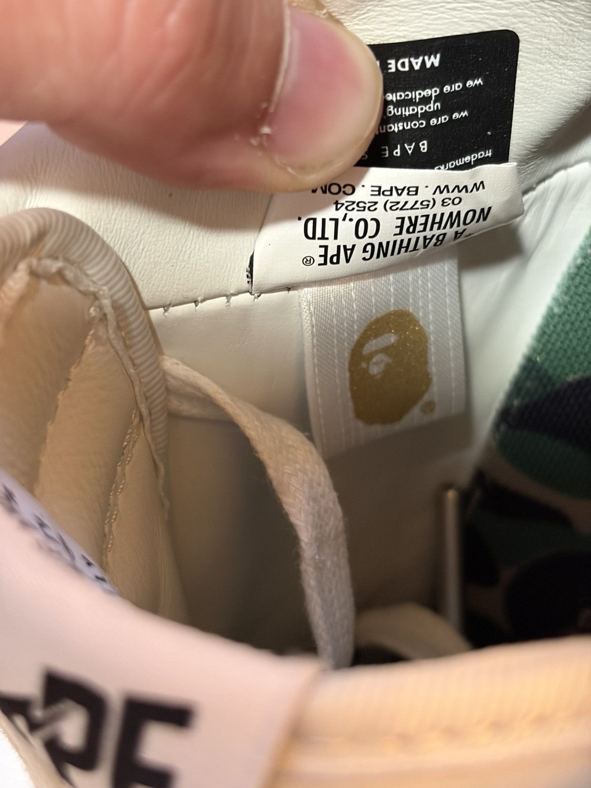 Bape Bapesta Low ABC Camo Size US 12 / EU 45 - 8 Thumbnail