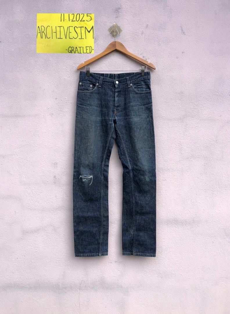 Helmut Lang Helmut Lang Classic Raw Denim Distressed Jeans Size US 30 / EU 46 - 2 Thumbnail
