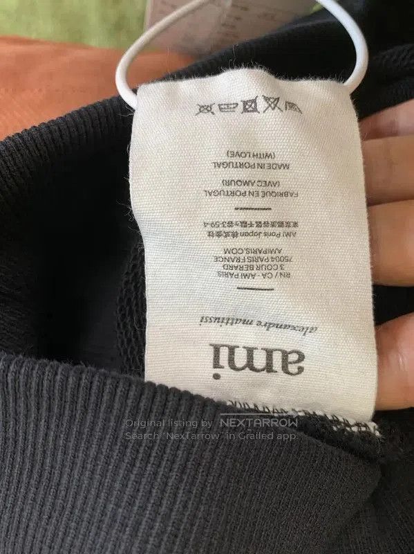 AMI AMI Black Long Sleeve Cotton Hoodie . Size US XS / EU 42 / 0 - 5 Thumbnail
