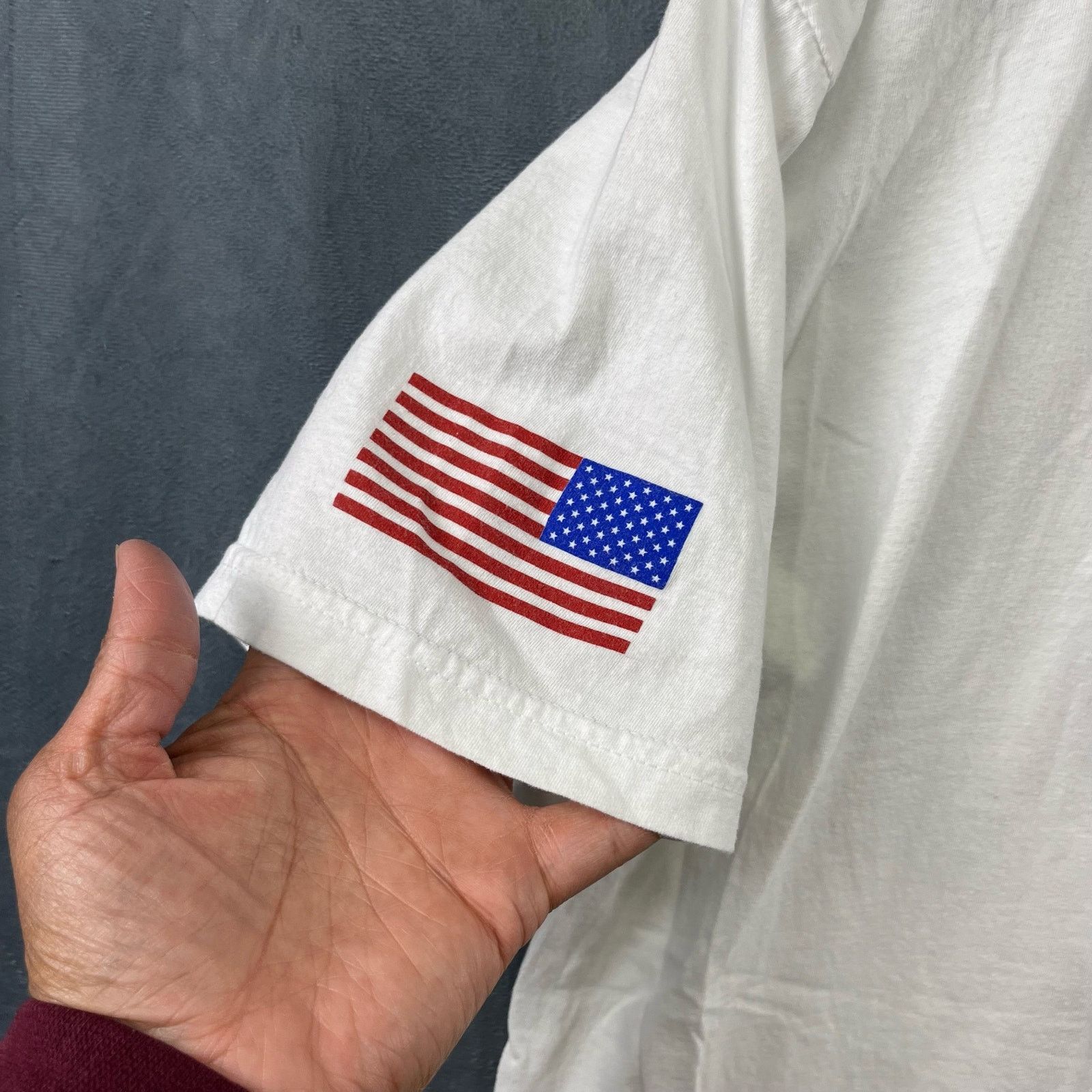 Gildan Clovis Veterans Day Shirt Hot Rod Car Show XL American Flag Size US XL / EU 56 / 4 - 5 Thumbnail