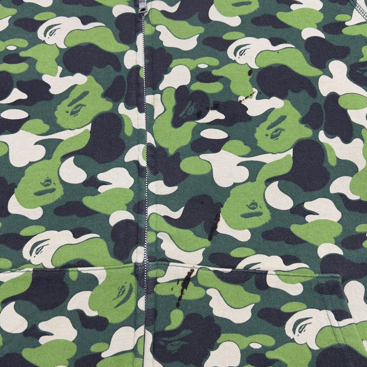 Bape Bape Camo Green Full Zip Up Hoodie Size US L / EU 52-54 / 3 - 16 Thumbnail