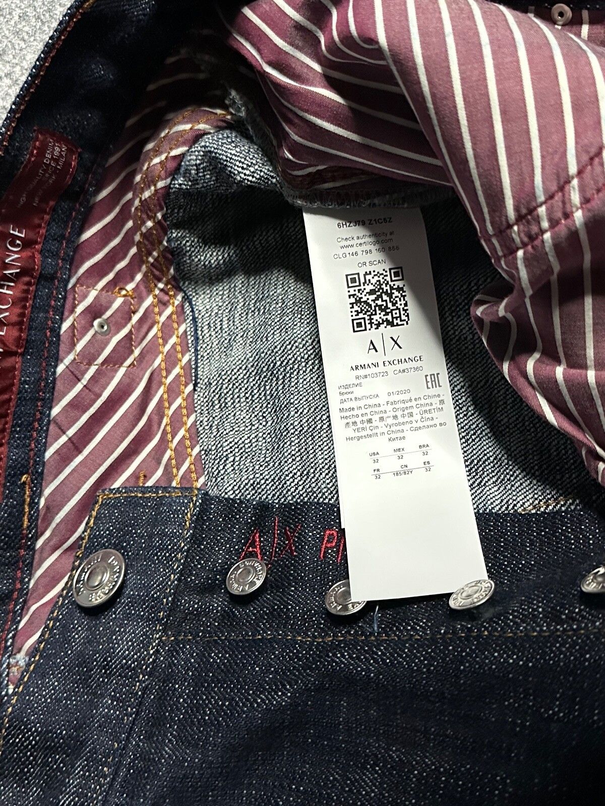 Armani Collezioni Armani Exchange high quality selvage denim 32 Size US 32 / EU 48 - 10 Thumbnail