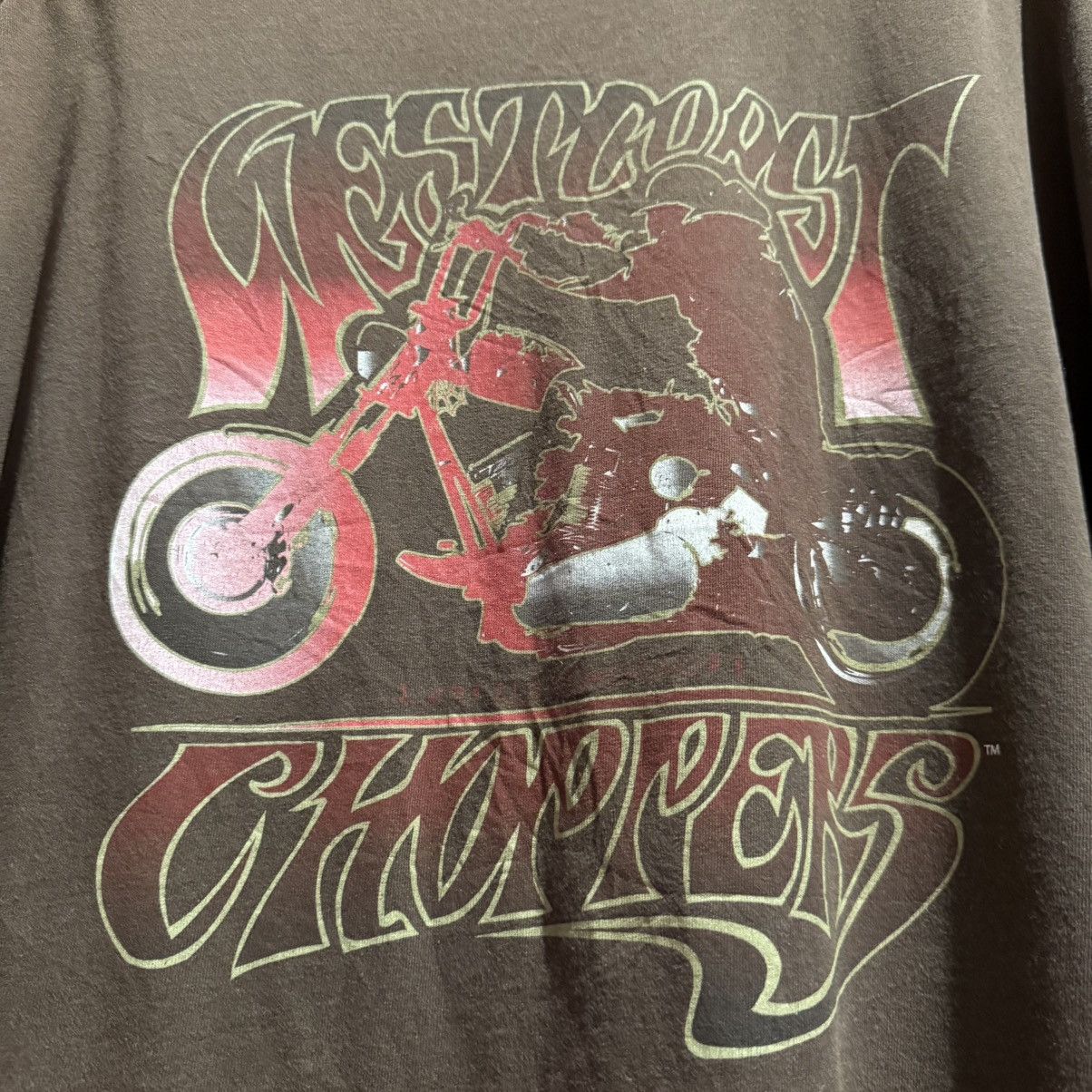 West Coast Choppers 🔥🔥 Vintage 90s Sun Faded West Coast Choppers Tee Size US XXL / EU 58 / 5 - 3 Thumbnail