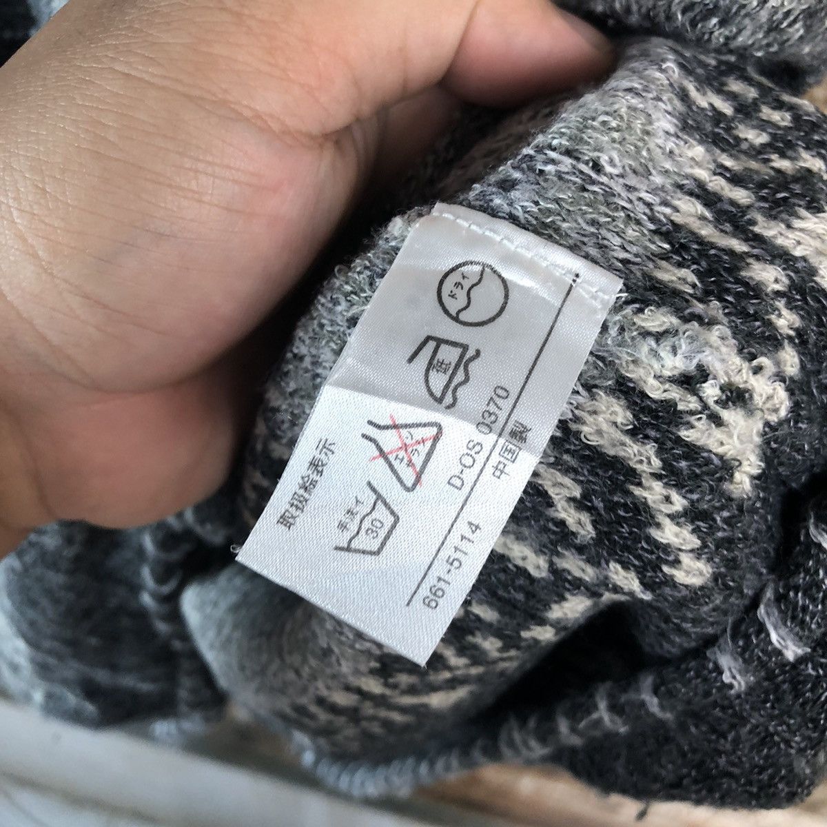 Homespun Knitwear DL Vino Rouge stripe Gray vintage Knitwear #C723 Size US M / EU 48-50 / 2 - 11 Thumbnail