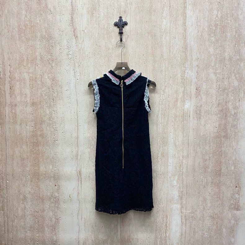 Gucci Gucci Black ruffled hollow lace dress 2505-Nextarrow Size S / US 4 / IT 40 - 2 Thumbnail