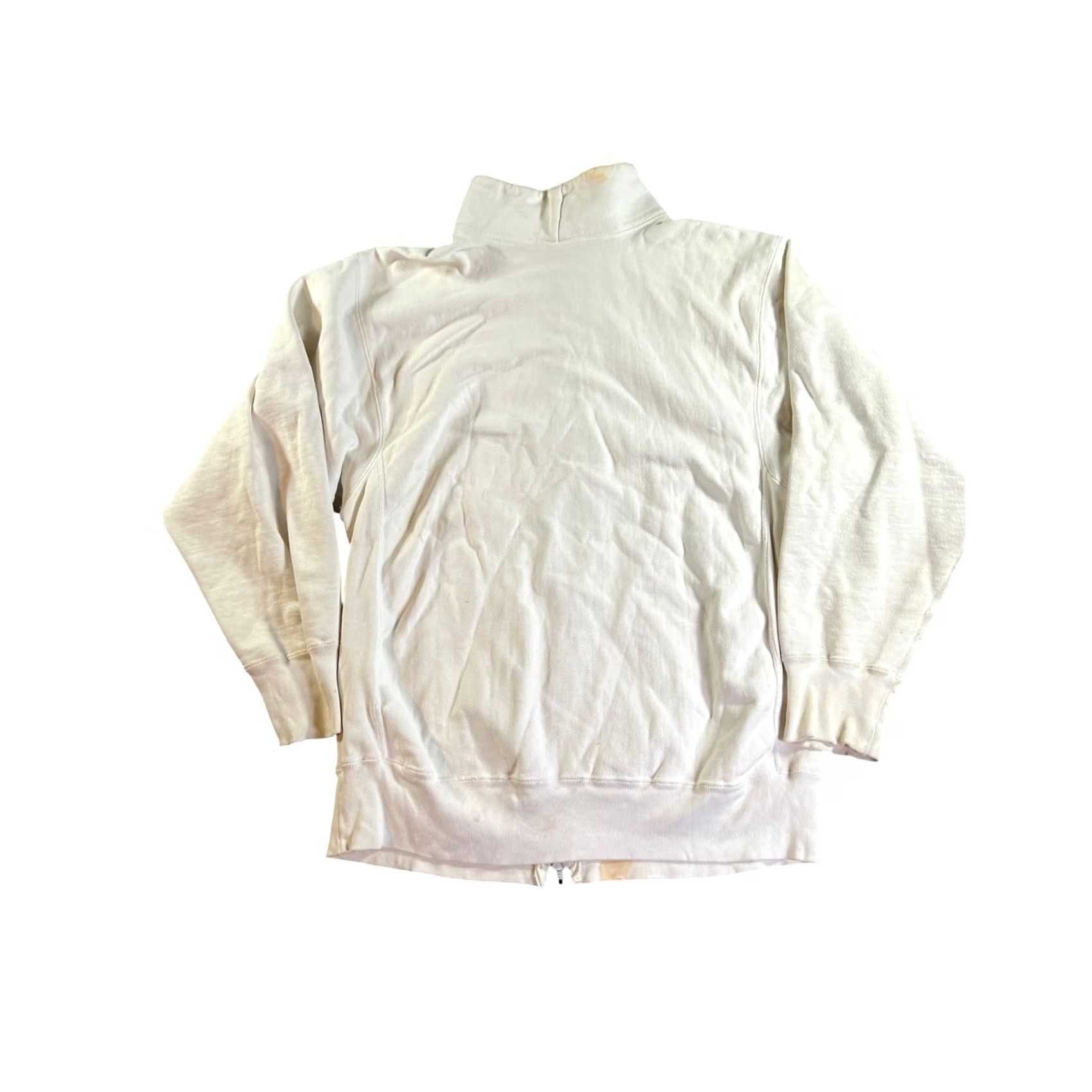 Champion VINTAGE Champion Full Zip Sweatshirt Augsburg College Mens 2XL Ivory Distressed 80s Size US XXL / EU 58 / 5 - 2 Thumbnail