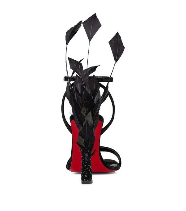 Christian Louboutin o1s1wg110225 Condora Queen Heeled Sandal in Black Size US 5 / IT 35 - 3 Thumbnail