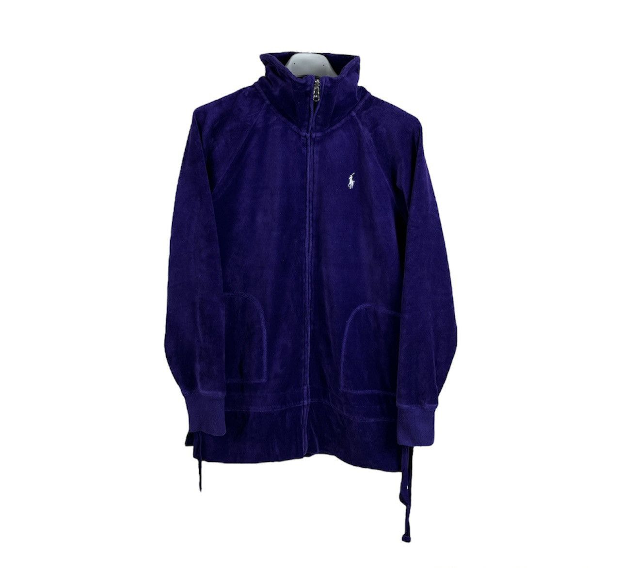 Polo Ralph Lauren × Ralph Lauren × Vintage Vintage Ralph Lauren velvet track top zip y2k sweatshirt Size L / US 10 / IT 46 - 1 Thumbnail