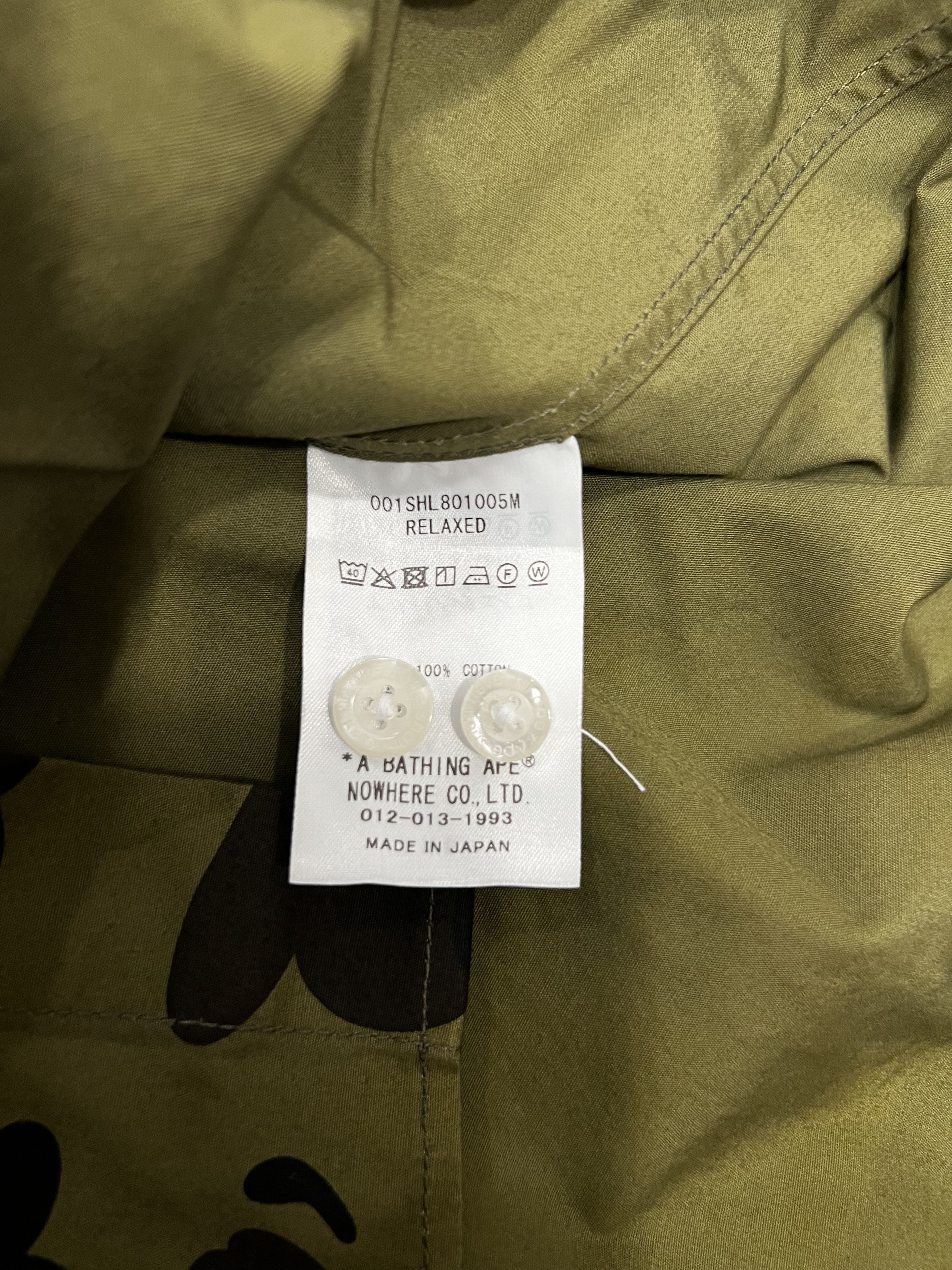 Bape Bape 1st camo BD L/S Button Up Tee Sz L New Size US L / EU 52-54 / 3 - 6 Thumbnail
