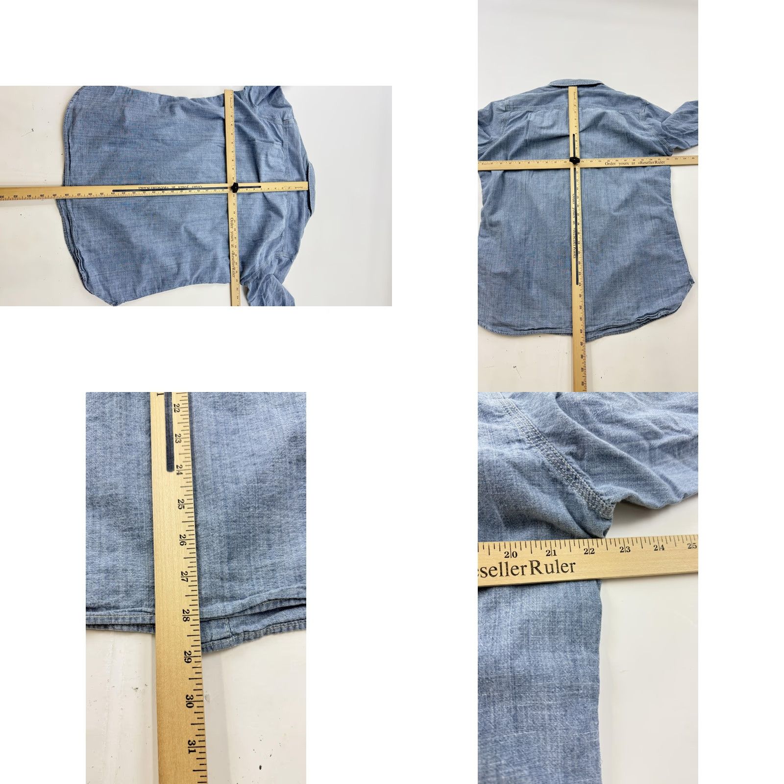 Obey VINTAGE Obey Propaganda Shirt Mens XL Blue Chambray Button Front Long Sleeve Casual Size US XL / EU 56 / 4 - 8 Thumbnail