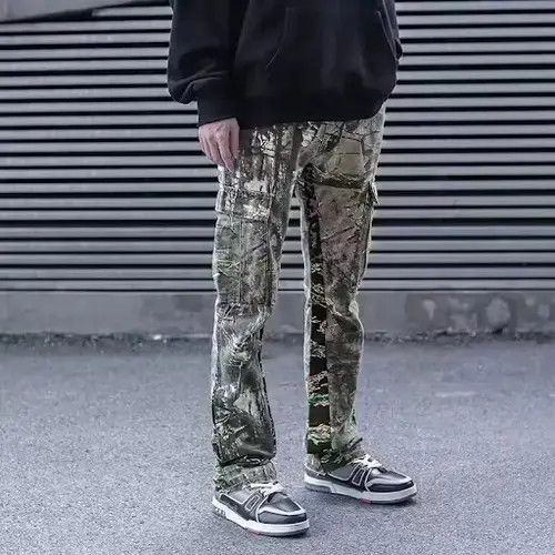 Japanese Brand × Vintage BLACK FRIDAY SALE Mixed Camo Print Cargo Straight Leg Size US 34 / EU 50 - 1 Thumbnail