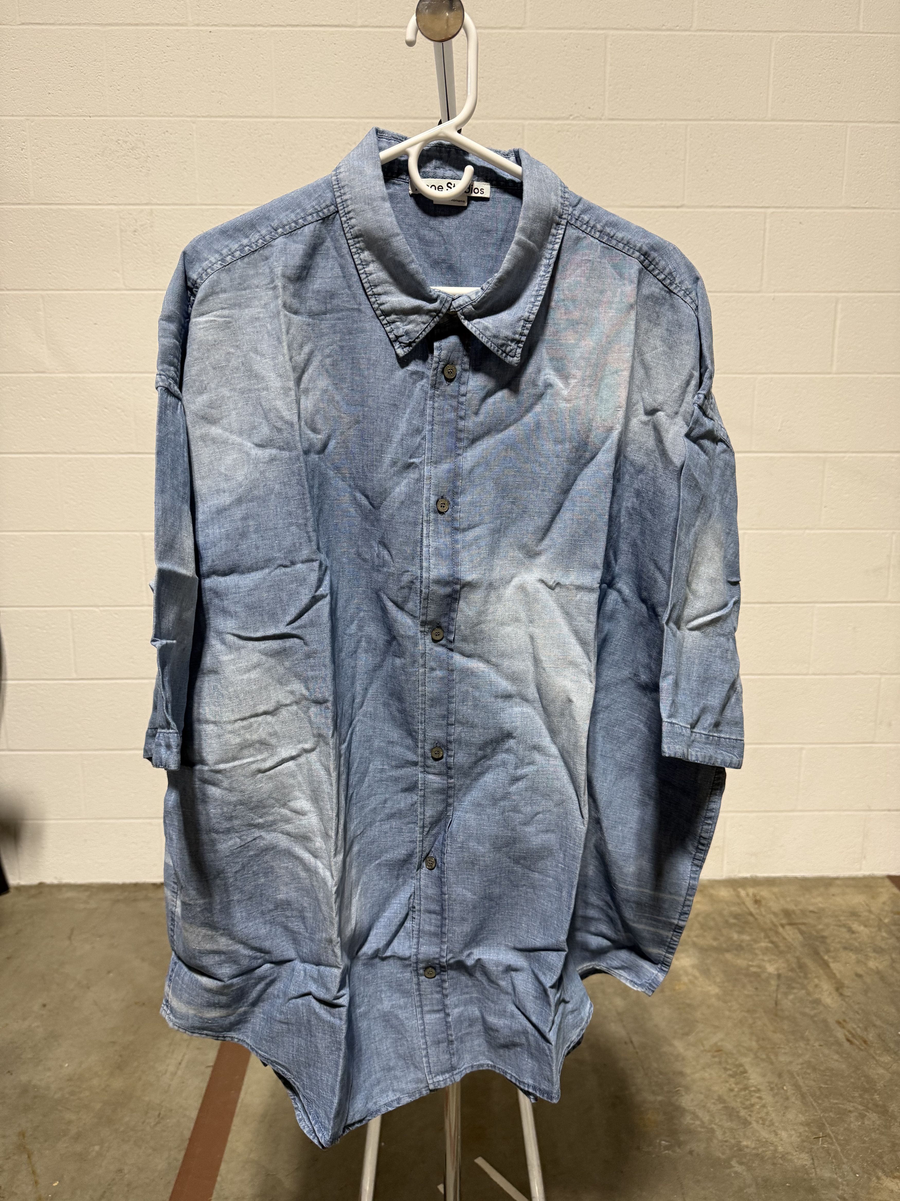 Acne Studios Acne Studios Chambray Shirt 'Blue' Size US XL / EU 56 / 4 - 1 Thumbnail