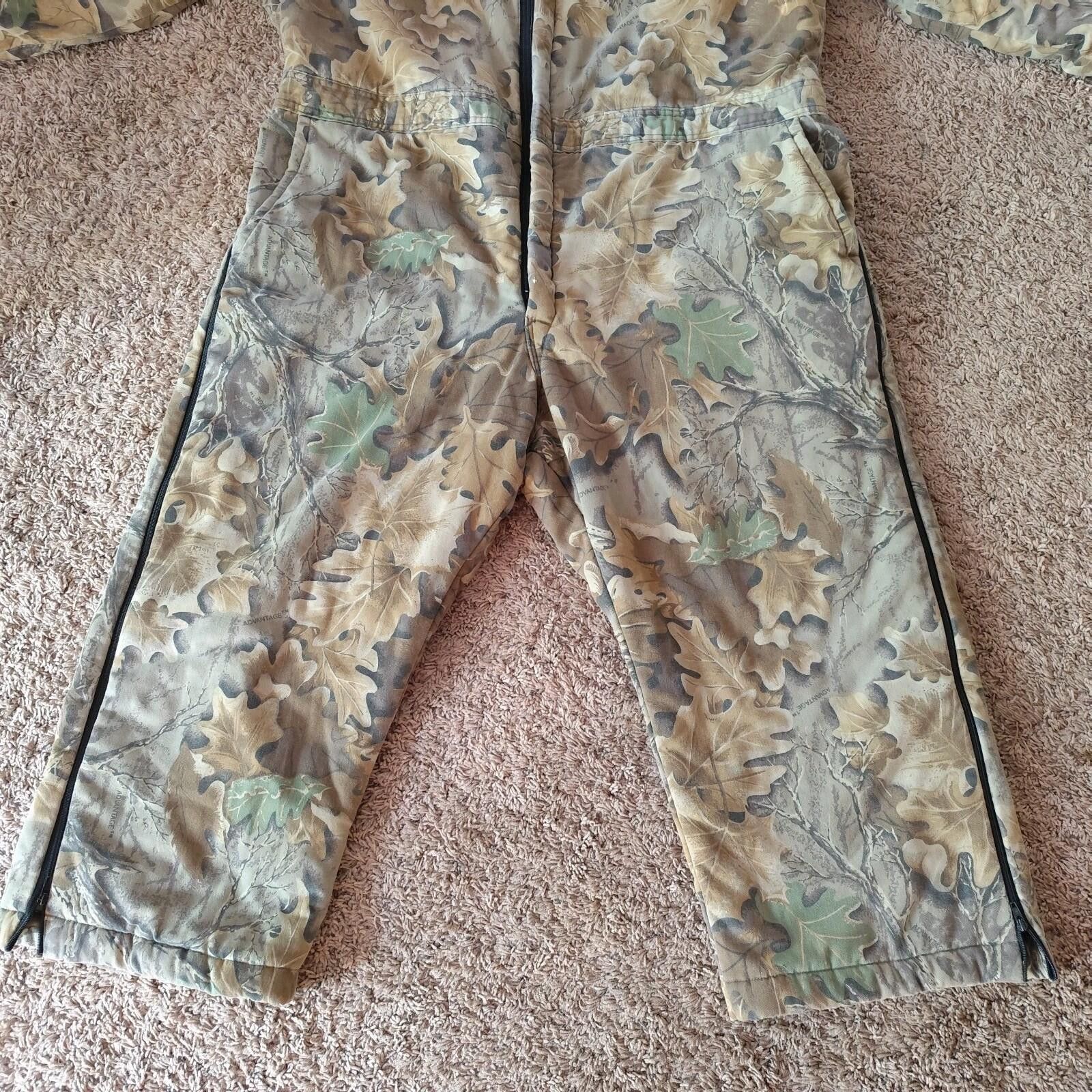 Other Vtg 10x AdvantageCamo Hunting Coveralls Suit Mens 2XL Size ONE SIZE - 3 Thumbnail