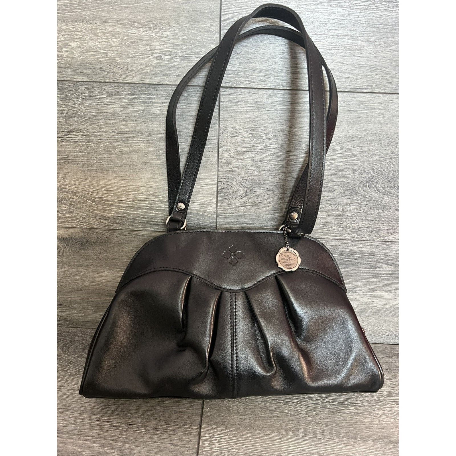 Patricia Nash Patricia Nash Oval Satchel Heritage black bag A399509 Size ONE SIZE - 2 Thumbnail