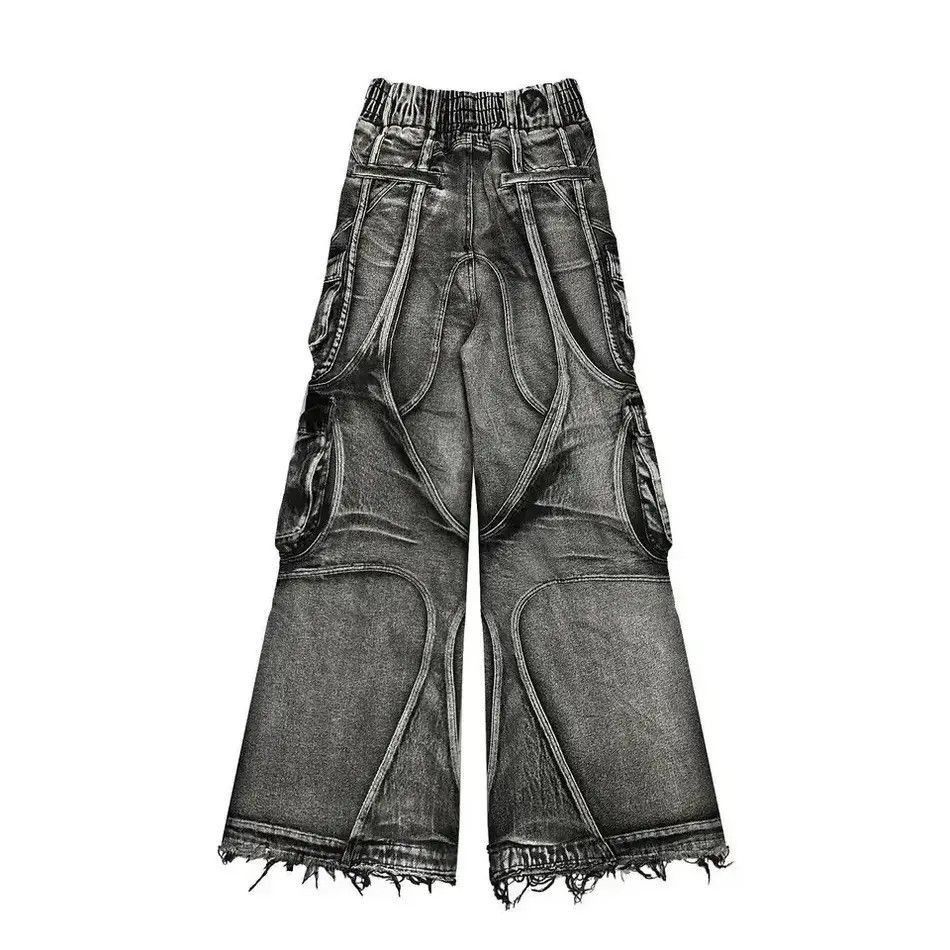 Japanese Brand Design faded y2k hip hop baggy cargo pants Size US 32 / EU 48 - 5 Thumbnail