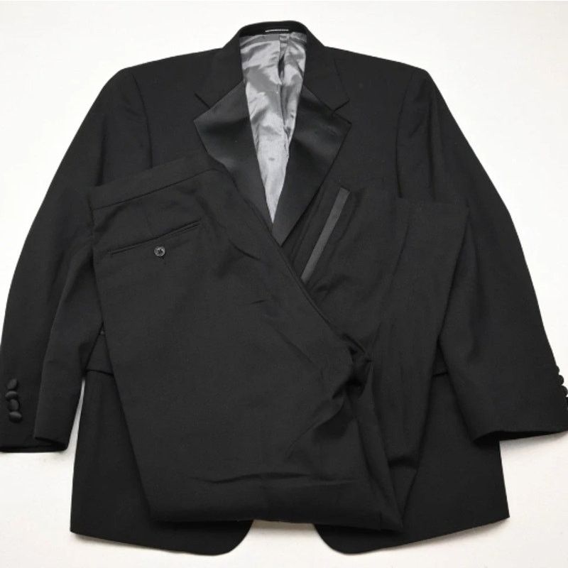Stafford Stafford Pure Wool Woolmark Formal Wear Tuxedo 40R 34x30 Size 40R - 2 Thumbnail