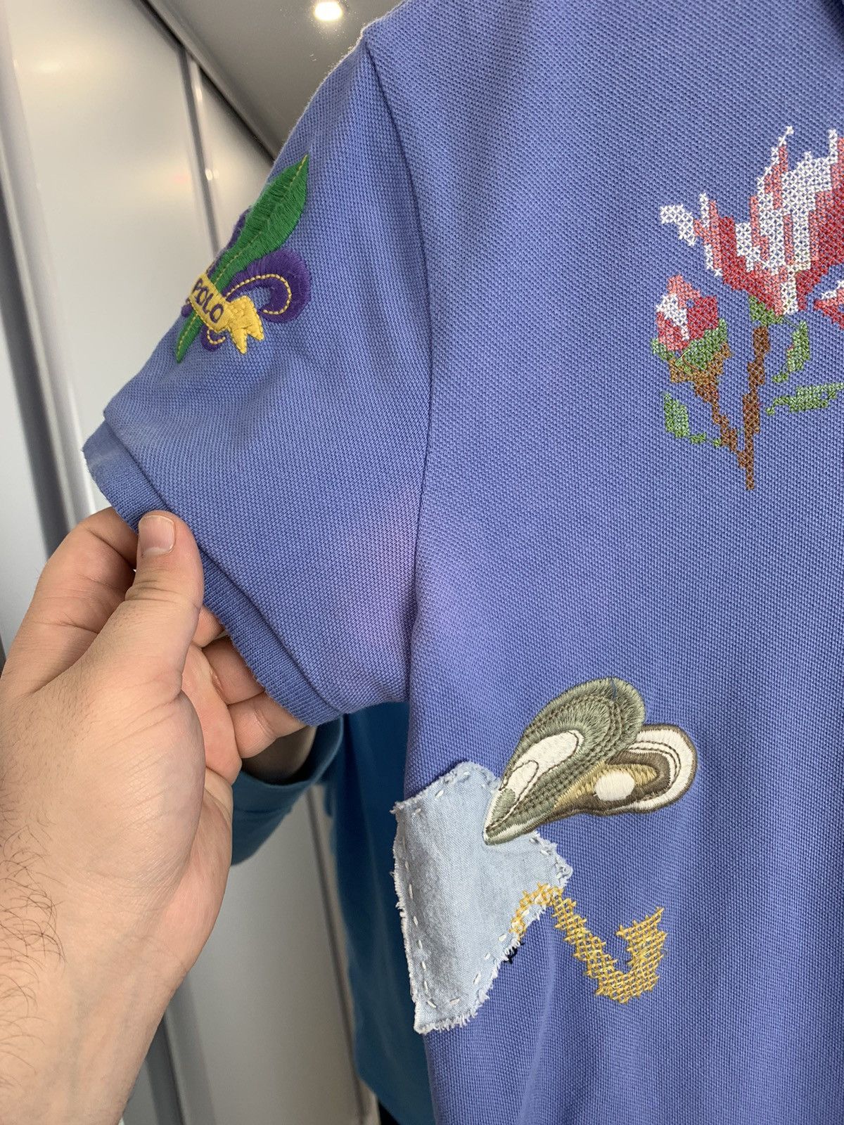 Ralph Lauren Polo Ralph Lauren Blue Embroidered Polo Shir Art Polo Size:S Size S / US 4 / IT 40 - 5 Thumbnail
