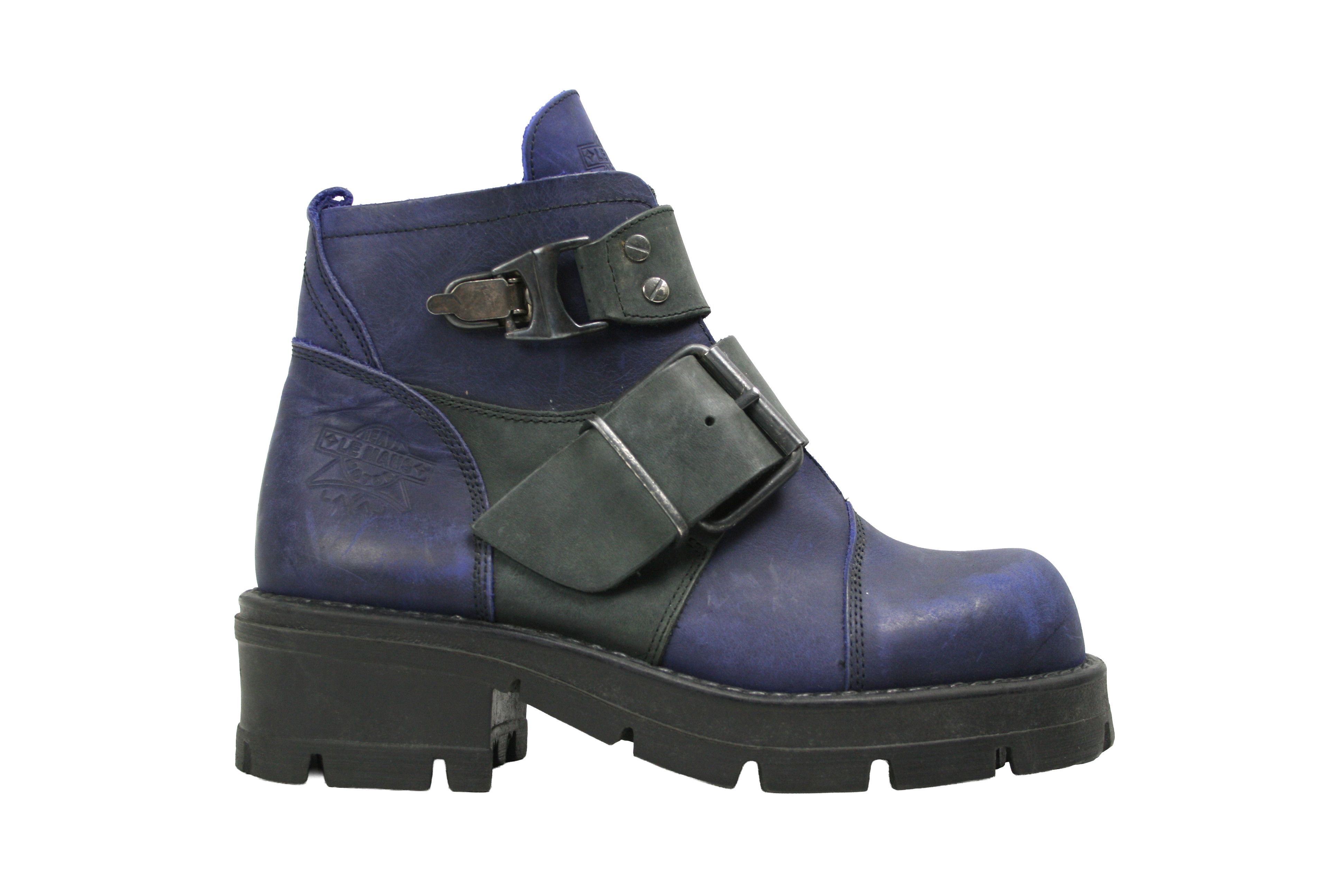 Japanese Brand 00S Lacal Le Mans Platform Biker Y2K Boots Vintage Size US 8 / IT 38 - 1 Thumbnail