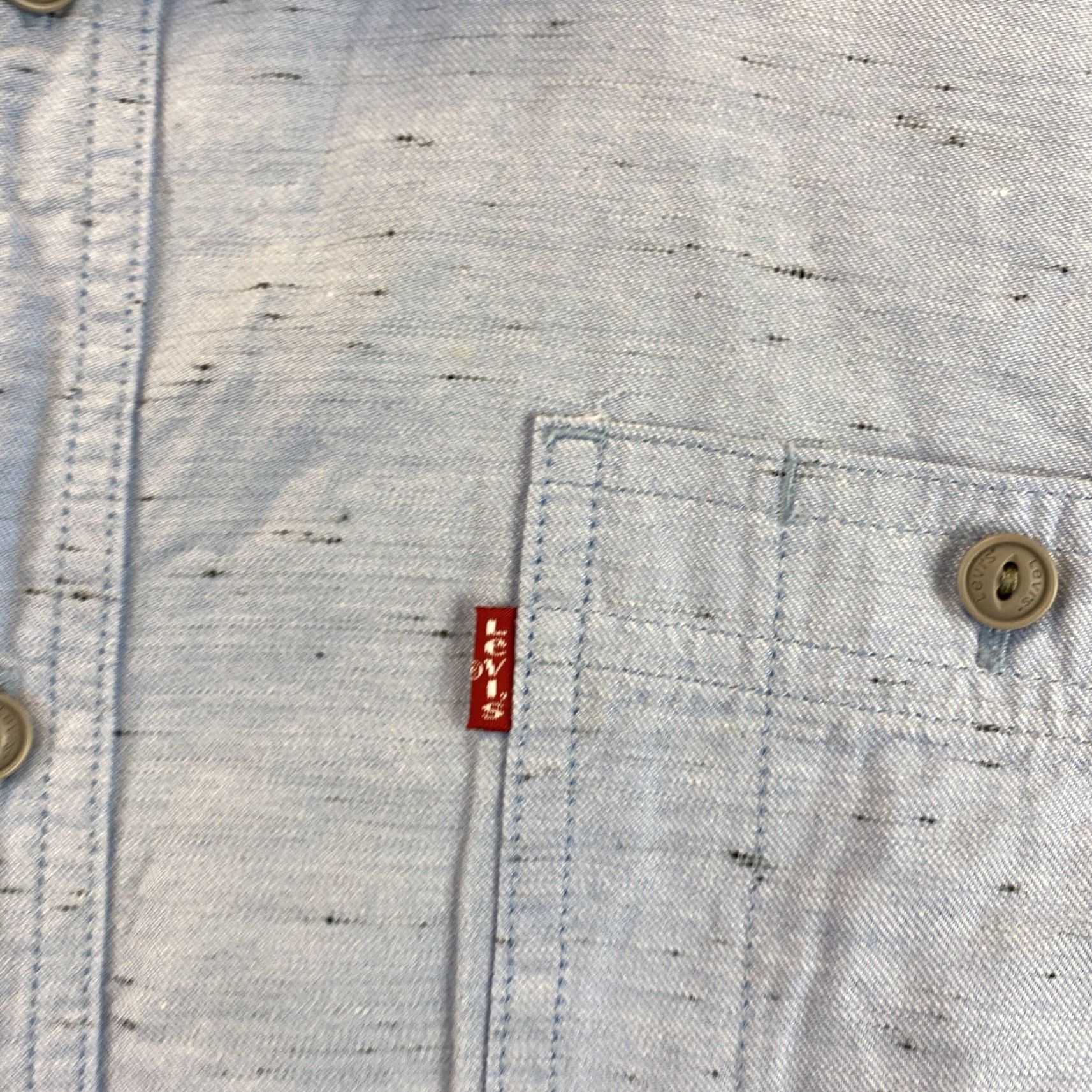 Vintage VINTAGE Levi’s Button-Up Shirt L Blue Outdoor Hiking Fishing Mens Size US L / EU 52-54 / 3 - 6 Thumbnail