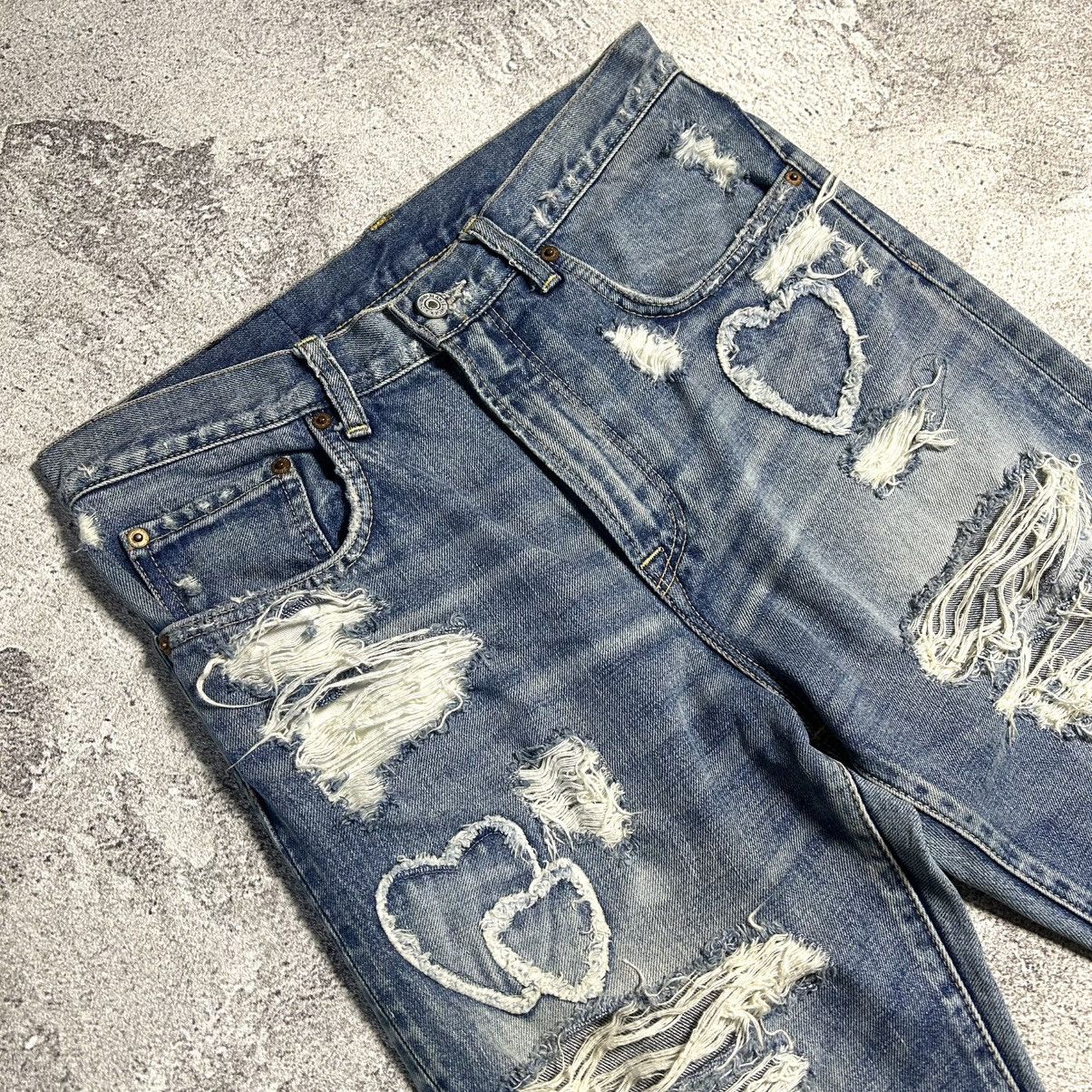 Japanese Brand RNA Crazy Distressed Bluewash Denim Pants Size US 30 / EU 46 - 12 Thumbnail