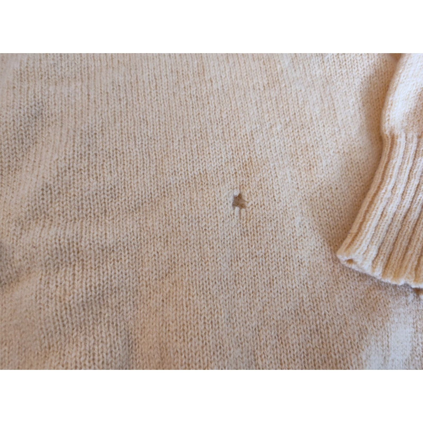 Gap VINTAGE Gap Shetland Wool Sweater Women Medium Yellow 80s Classic Preppy Crew Neck Pullover Size M / US 6-8 / IT 42-44 - 5 Thumbnail