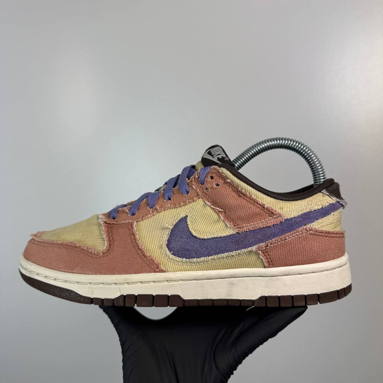 Nike Nike Dunk Low Scrap Beige Purple Distressed Size 38.5 Size US 7 / IT 37 - 4 Thumbnail