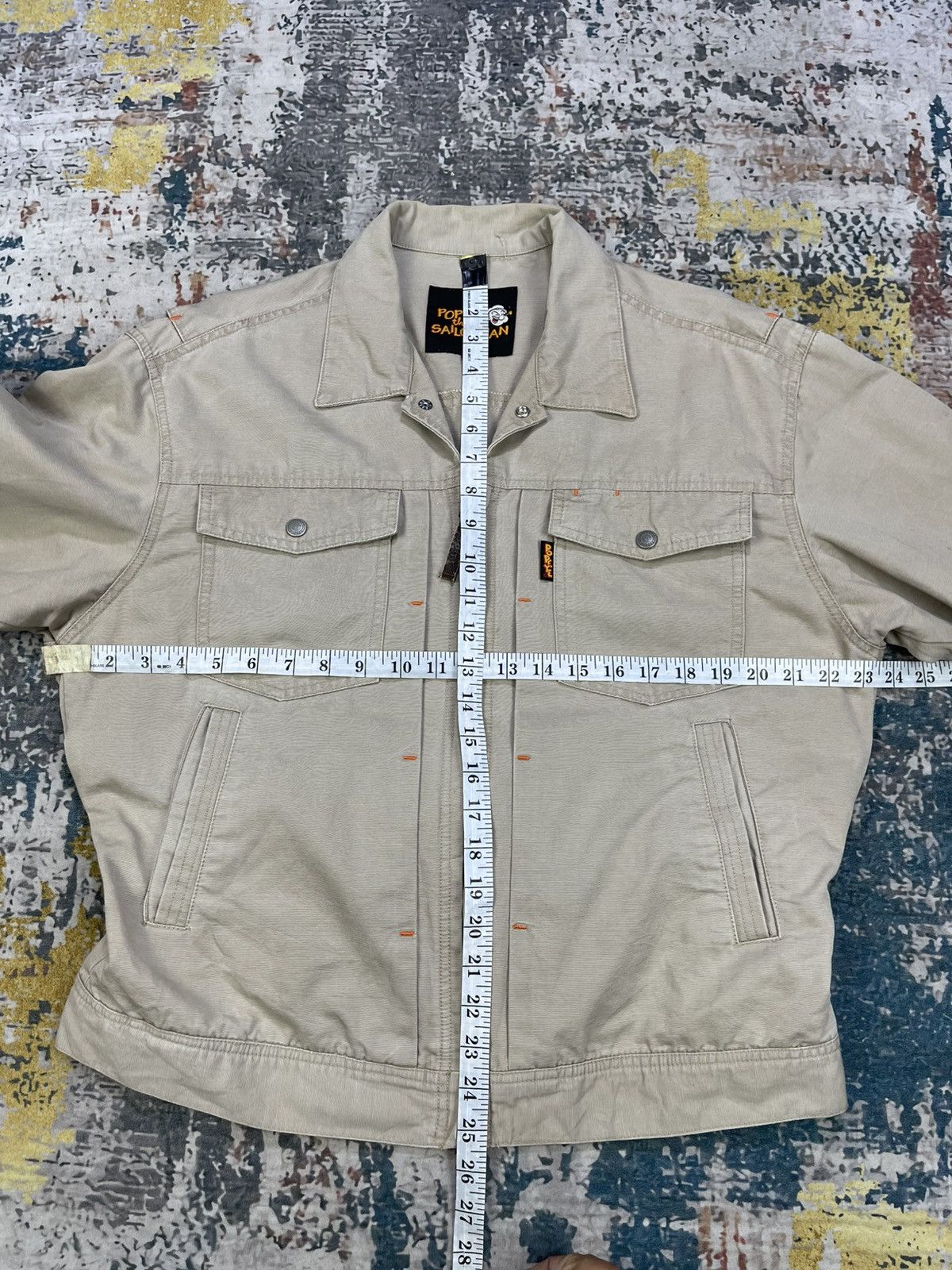 Japanese Brand Vtg Popeye The Sailorman Denim Work Jacket Size US L / EU 52-54 / 3 - 14 Thumbnail