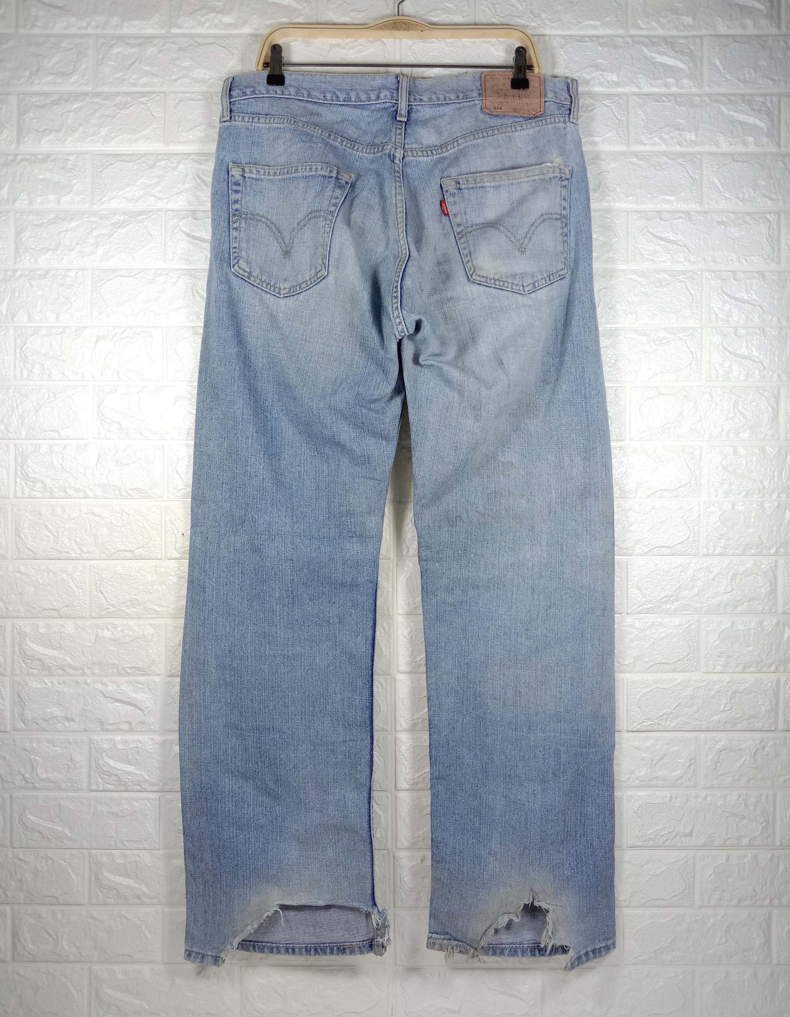 Levi's Vintage Levi’s 534 Light Wash Jeans Distressed Denim Size US 36 / EU 52 - 5 Thumbnail