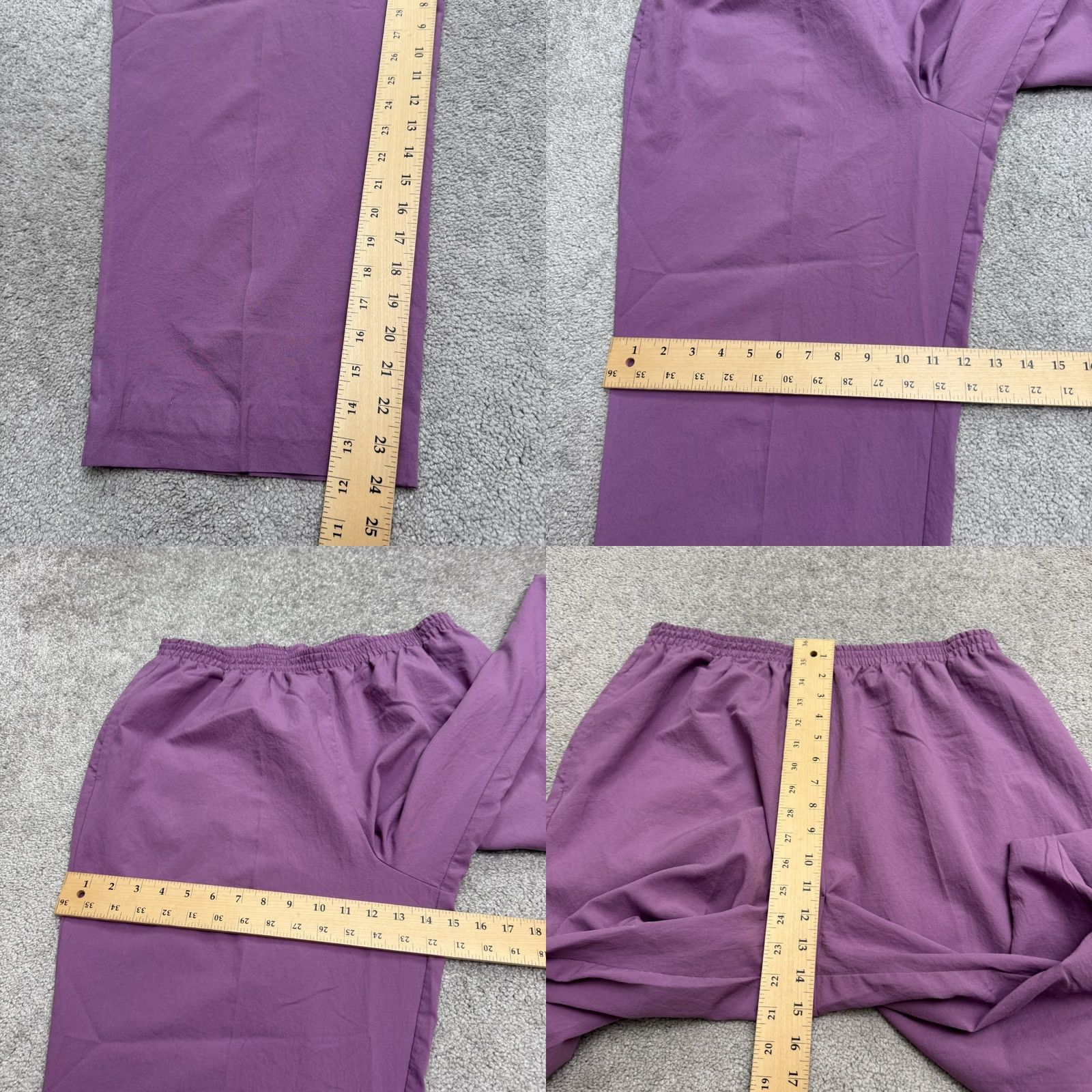 Vintage Womens Purple Cropped Tapered Leg Pants Dress Pants Workwear Casual Black Friday? Size 36" / US 14 / IT 50 - 8 Thumbnail