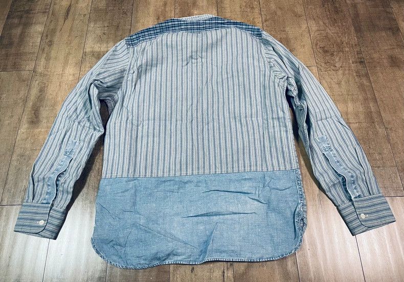 RRL Ralph Lauren RRL Ralph Lauren Blue striped retro American shirt Size US M / EU 48-50 / 2 - 5 Thumbnail