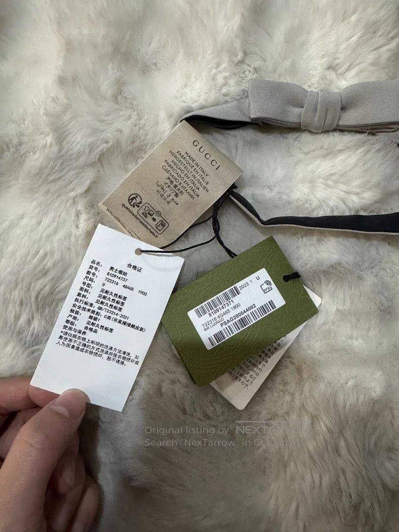 Gucci Guicci Silk Bow Tie Size ONE SIZE - 3 Thumbnail