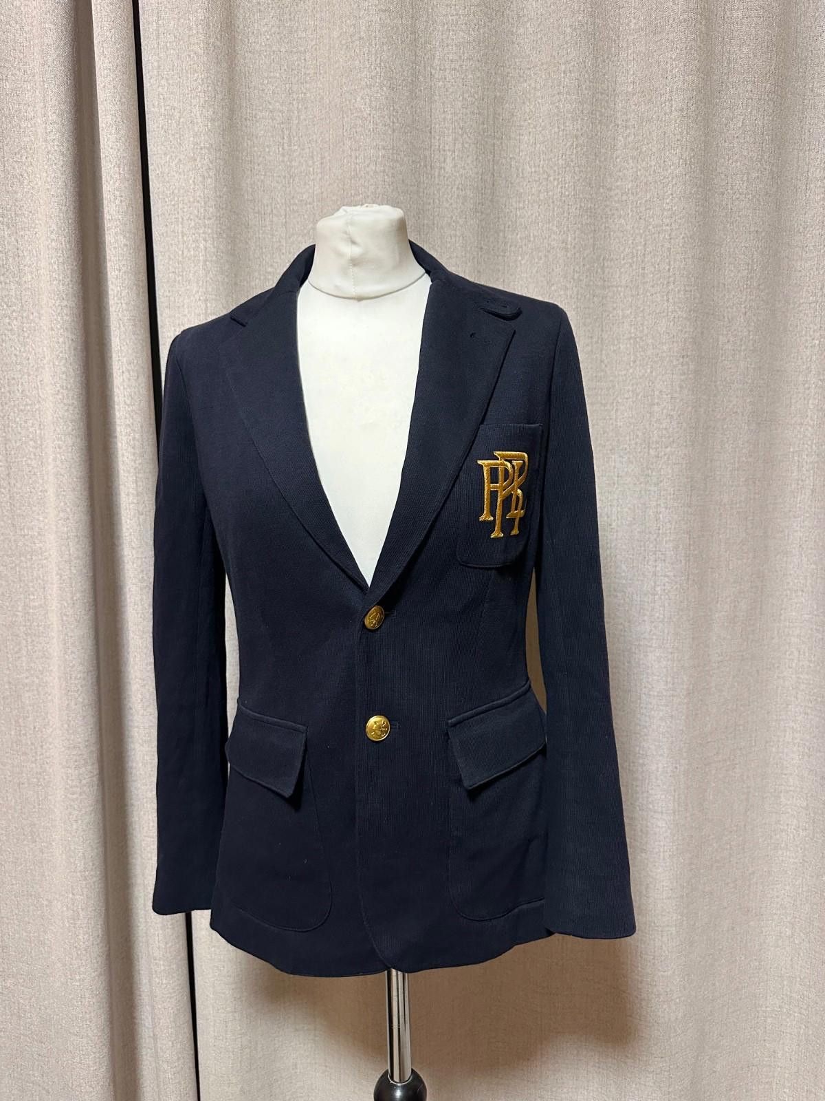 Polo Ralph Lauren Polo Ralph Lauren Bullion Double Knit Jacquard Blazer Sz 4 Size S / US 4 / IT 40 - 1 Thumbnail