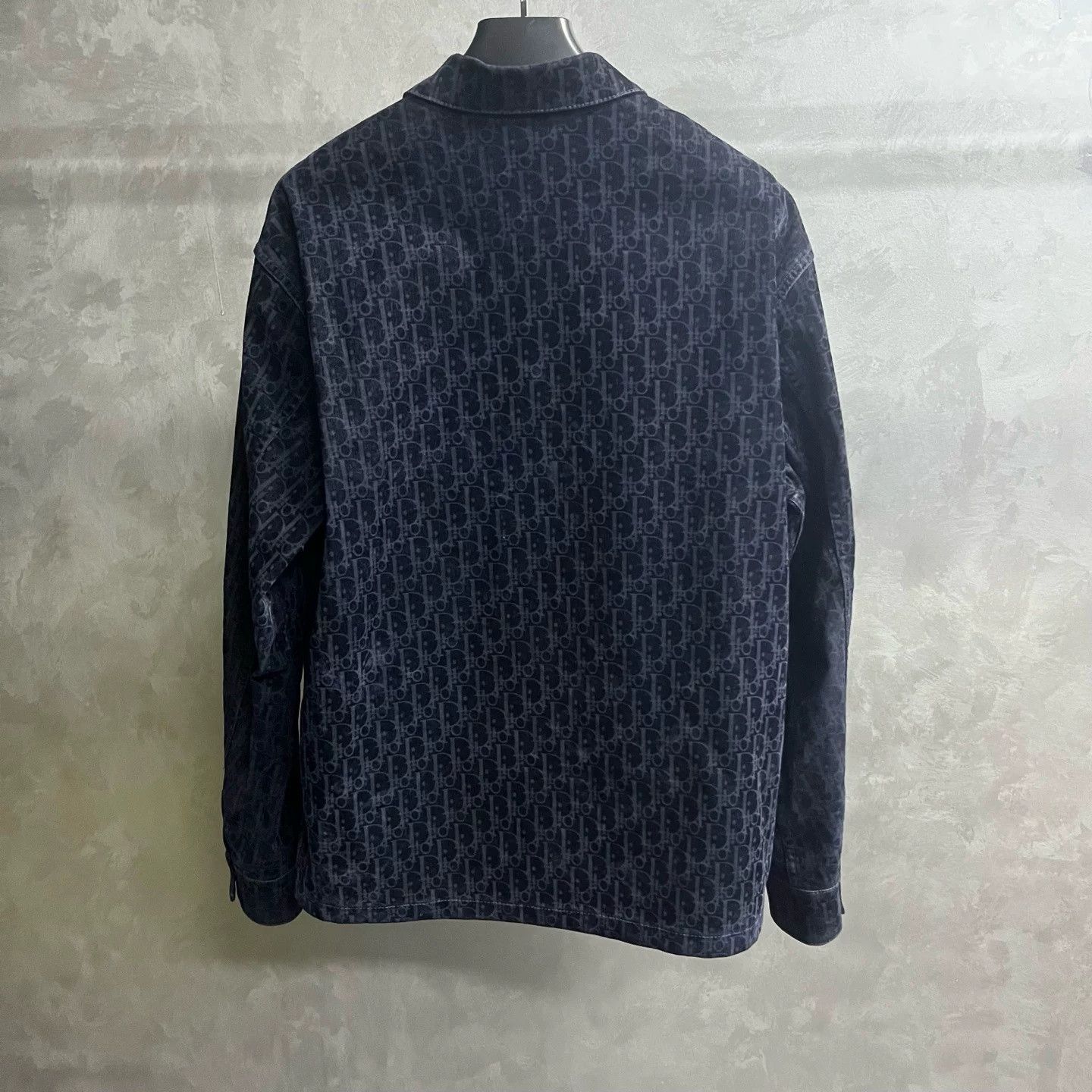 Dior Dior Blue Logo Print Long-Sleeve Shirt Size US M / EU 48-50 / 2 - 5 Thumbnail