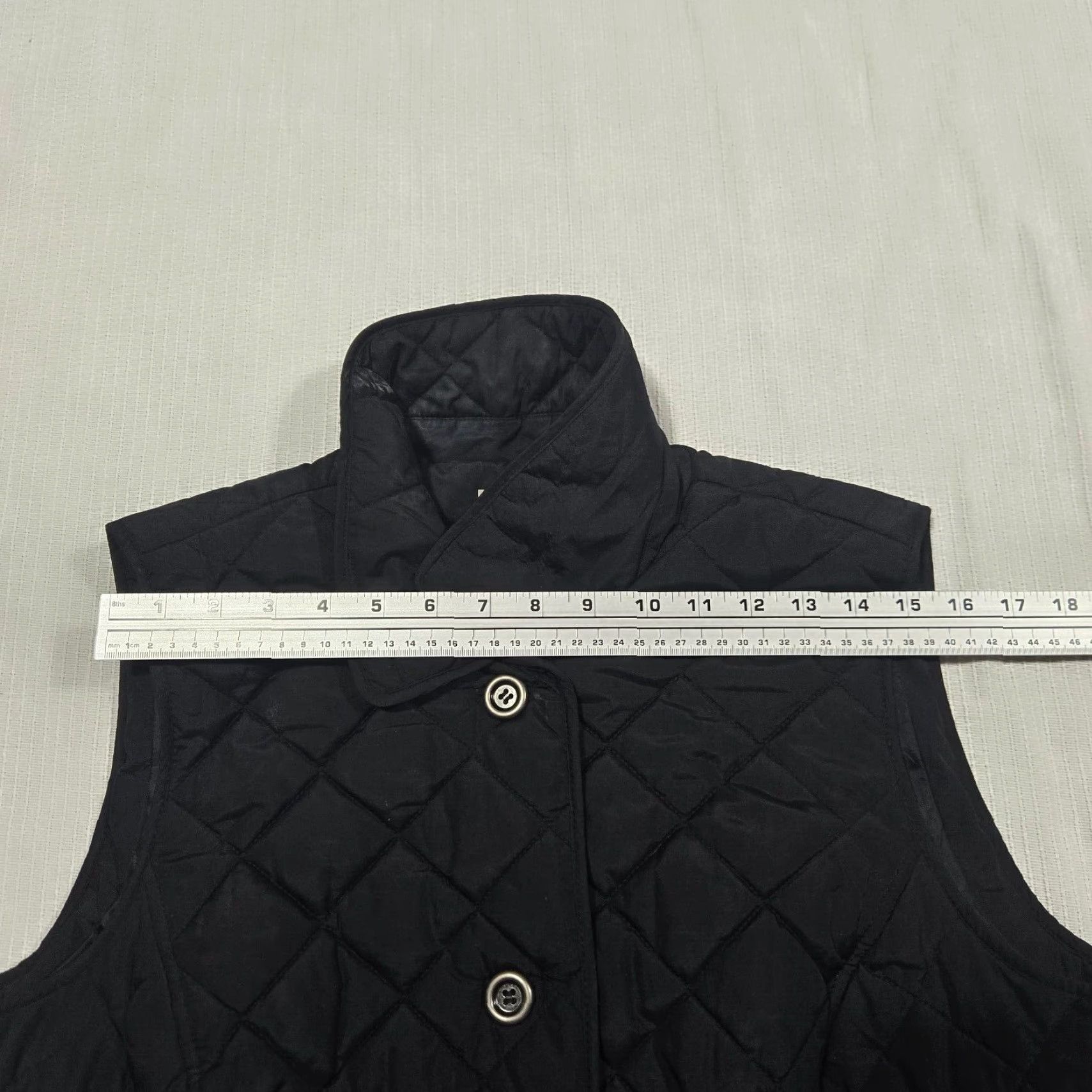 Charter Club Charter Club Black Button Up Quilted Puffer Vest Preppy Adult Women's L Large Size L / US 10 / IT 46 - 4 Thumbnail