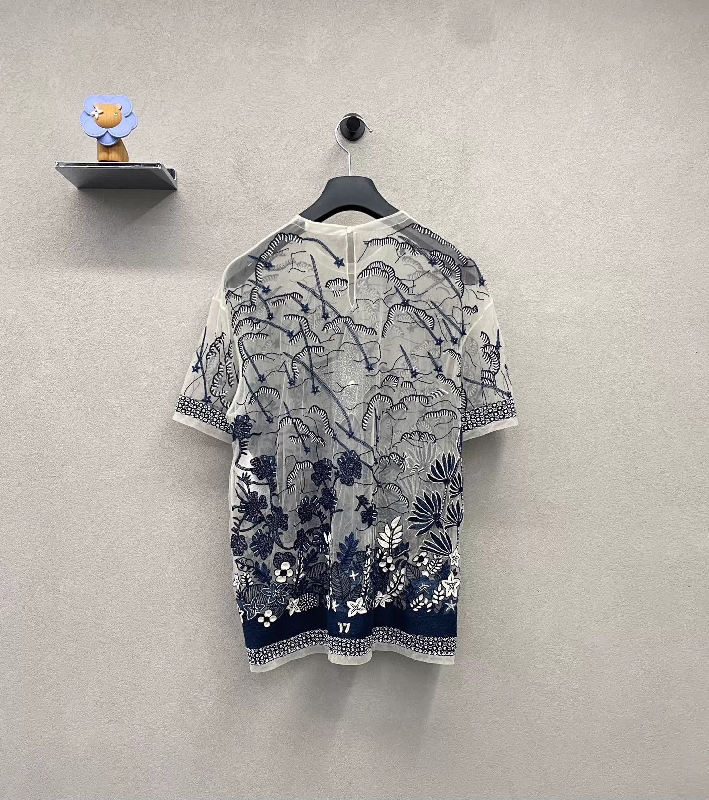 Dior Dior Tulle Embroidered Printed Short Sleeve Tee Vintage 4 Size XS / US 0-2 / IT 36-38 - 2 Thumbnail